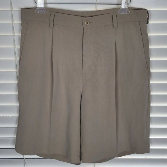 Nike Golf Khaki Beige Athletic Casual Chino Shorts Size M - Picture 1 of 7